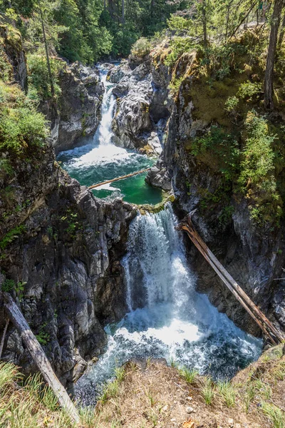 Little Qualicum Falls Provincial Park Vancouver Island British Columbia Canada — Stock Photo, Image