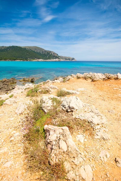 Cala Nejkrásnější Pláž Mallorce — Stock fotografie