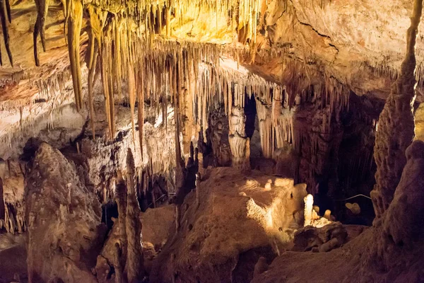 Famosas Grutas Porto Christo Mallorca Cuevas Del Drach Grutas Dragão — Fotografia de Stock