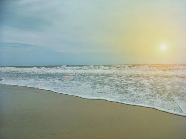 Plage Dans Soirée — Photo