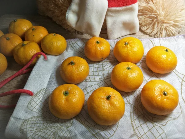 Oranges Sur Bureau — Photo