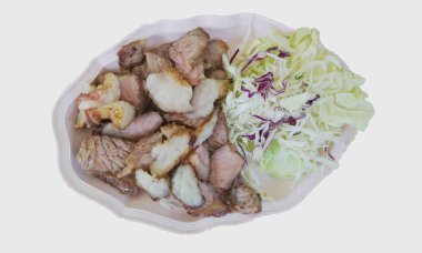 Papaya salatası ve ızgara et