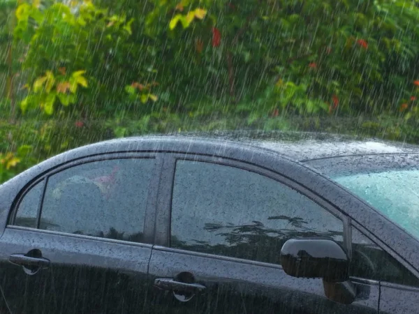 Water drop on car