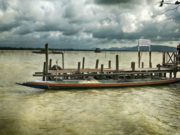 Bateau Pêche Lac — Photo