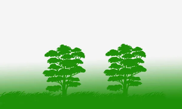 Kolorowych Ilustracji Drzewa Liście — Zdjęcie stockowe