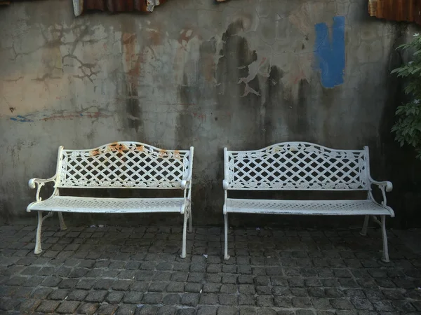 Židle Retro Budova — Stock fotografie