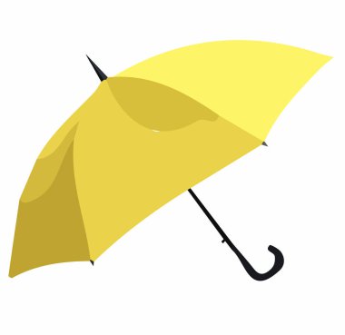 Beyaz arka plan üzerinde renkli şemsiye vektör