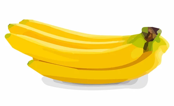 Banana Vector White Background — Stock Vector