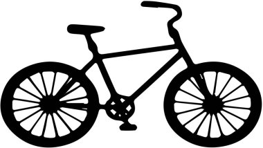 Beyaz bir arka plan üzerinde vektör Bisiklet