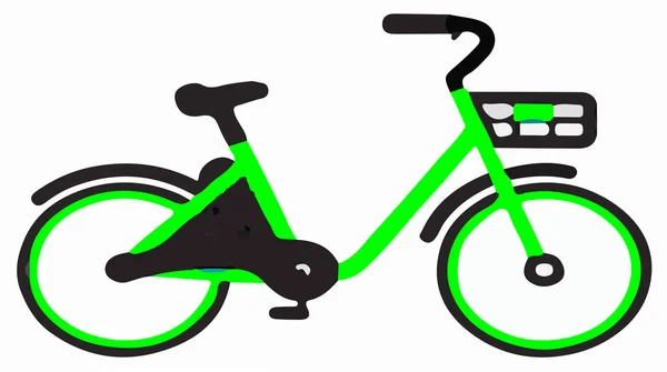 Vélo Vectoriel Sur Fond Blanc — Image vectorielle