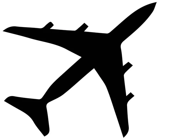 Вектор Модели Самолета Белом Фоне — стоковый вектор