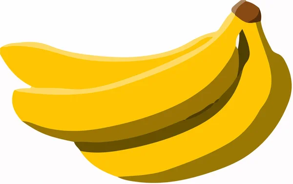 Вектор Банана Белом Фоне — стоковый вектор