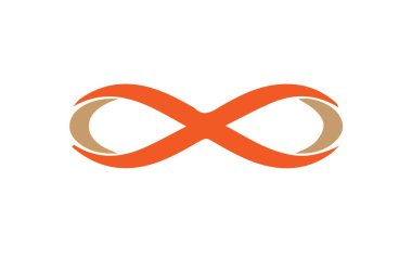 Beyaz arkaplanda sonsuzluk işareti