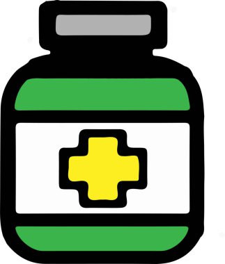 Beyaz arka plan üzerinde uyuşturucu vektör