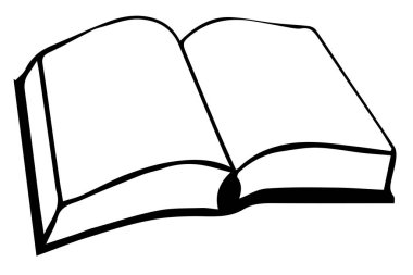 Beyaz arkaplanda kitap vektörü