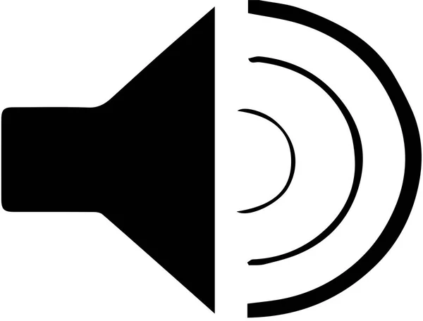 Lautsprecher Symbol Auf Weißem Hintergrund — Stockvektor
