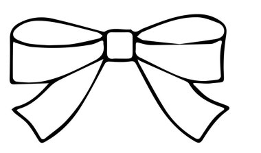 Beyaz arkaplanda kurdele simgesi