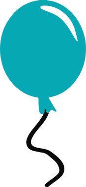 Beyaz arkaplanda balon simgesi