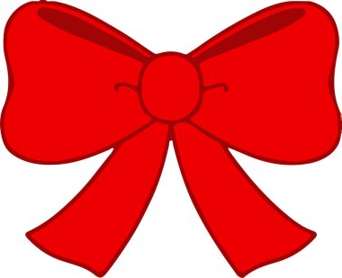 Beyaz arkaplanda kurdele simgesi