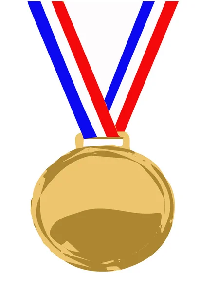 Ikona Medalu Honoru Białym Tle — Wektor stockowy