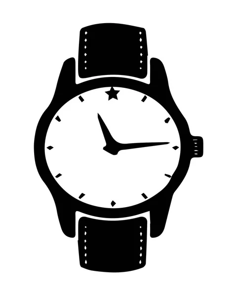Иконка Часов Белом Фоне — стоковый вектор
