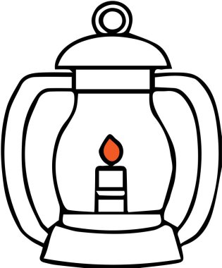 beyaz arkaplanda lamba simgesi