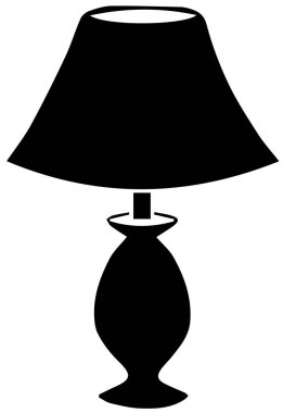 beyaz arkaplanda lamba simgesi