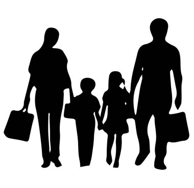 Beyaz arka plan üzerinde alışveriş simgesi