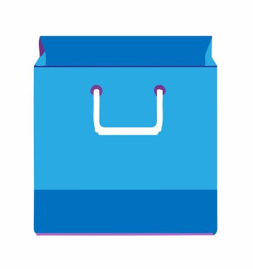 Beyaz arka plan üzerinde çanta simgesi