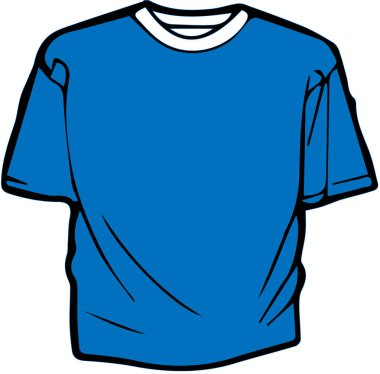 Beyaz arka plan üzerinde t-shirt simgesi