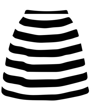 Beyaz arka planda etek simgesi