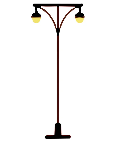Lamp Icon White Background — Stock Vector