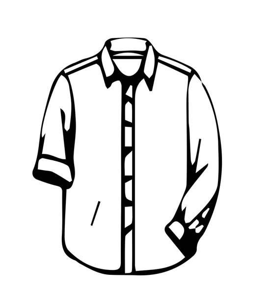 Ícone Shirt Fundo Branco — Vetor de Stock