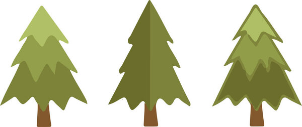 christmas tree icon on white background