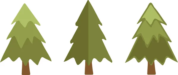 Icono Del Árbol Navidad Sobre Fondo Blanco — Archivo Imágenes Vectoriales