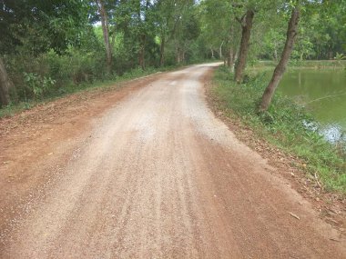 Tayland kırsal bir yol