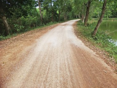 Tayland kırsal bir yol