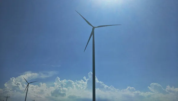 Turbina Eólica Sul Tailândia — Fotografia de Stock