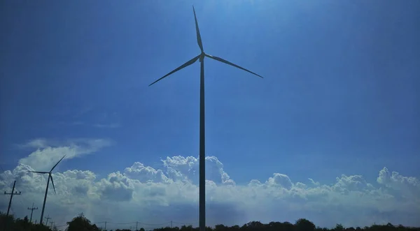 Turbina Eólica Sul Tailândia — Fotografia de Stock