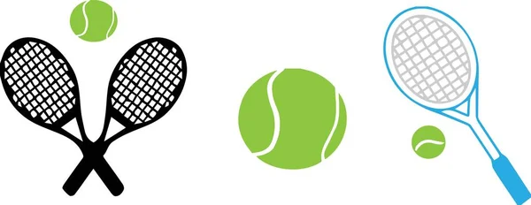 Tenis Ikona Białym Tle — Wektor stockowy