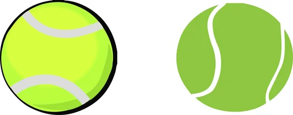 Icône Tennis Sur Fond Blanc — Image vectorielle