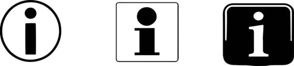 Informationssymbol Auf Weißem Hintergrund — Stockvektor