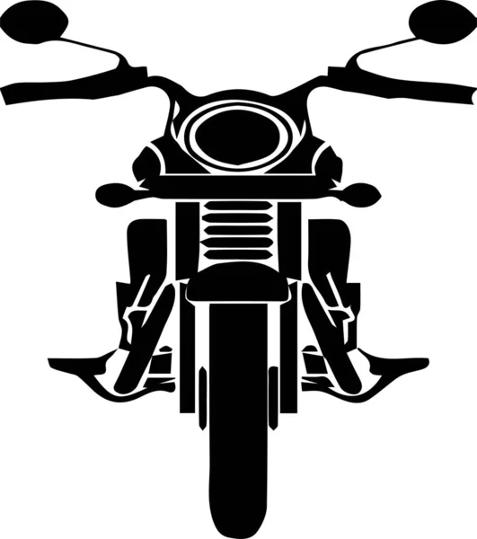 Icono Motocicleta Sobre Fondo Blanco — Vector de stock