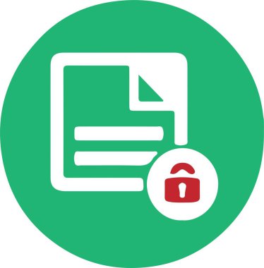 Beyaz arkaplanda güvenlik simgesi