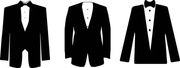 Іконка Tuxedo Білому Тлі — стоковий вектор