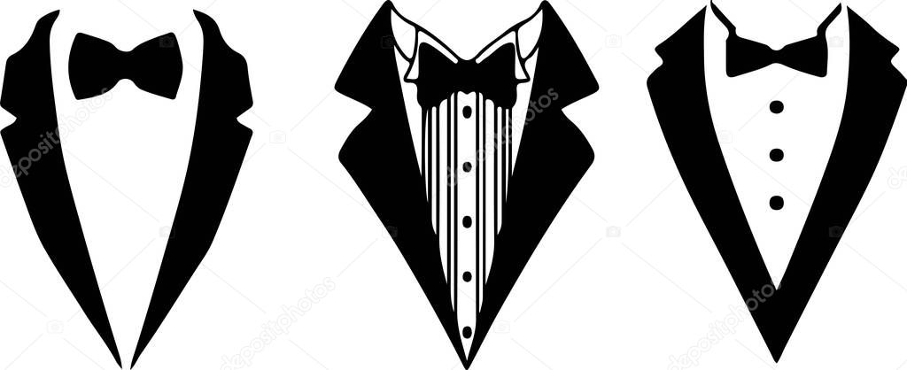 tuxedo icon on white background