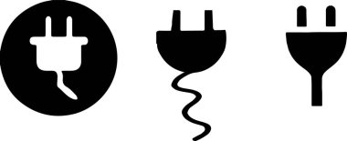 güç simgesi beyaz zemin üzerine takın