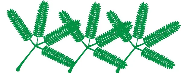 Icône Feuille Verte Sur Fond Blanc — Image vectorielle