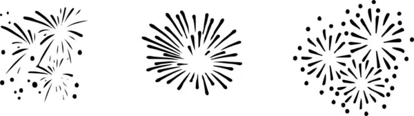 Feuerwerk Symbol Auf Weißem Hintergrund — Stockvektor