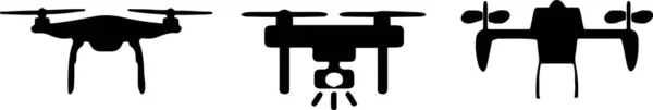 Icono Drone Sobre Fondo Blanco — Vector de stock